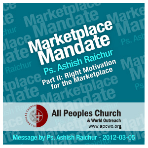 Marketplace Mandate - Part 2: Right Motivation for the Marketplace episode artwork
